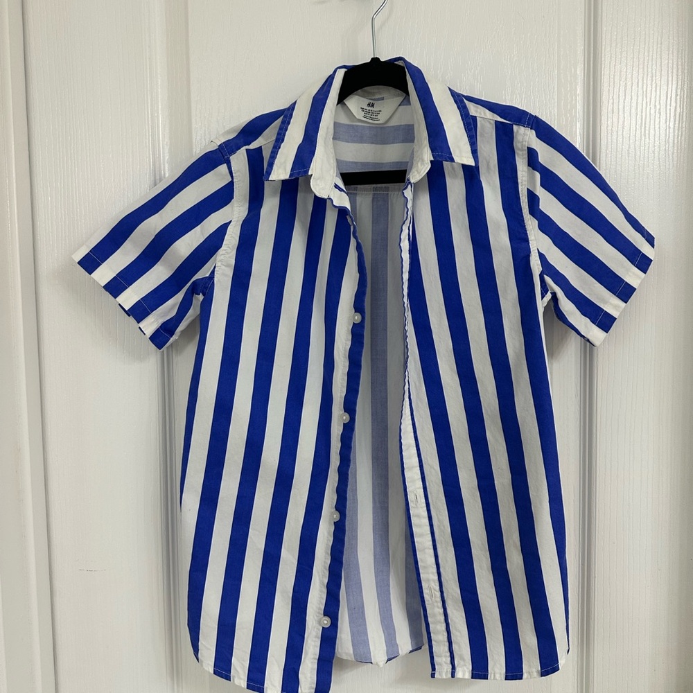 H&M striped button down